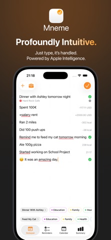 Mneme: Life Log, AI Notepad screenshot