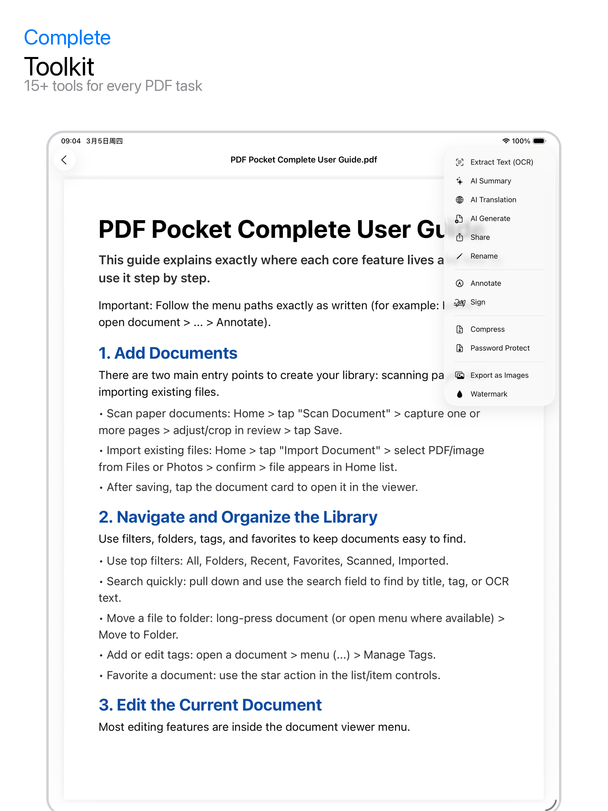 PDF Pocket: Scanner & Editor screenshot 8