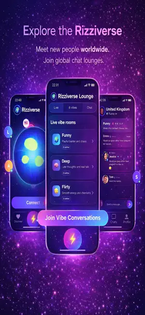 Rizzy – Live Chat & Dating screenshot 1