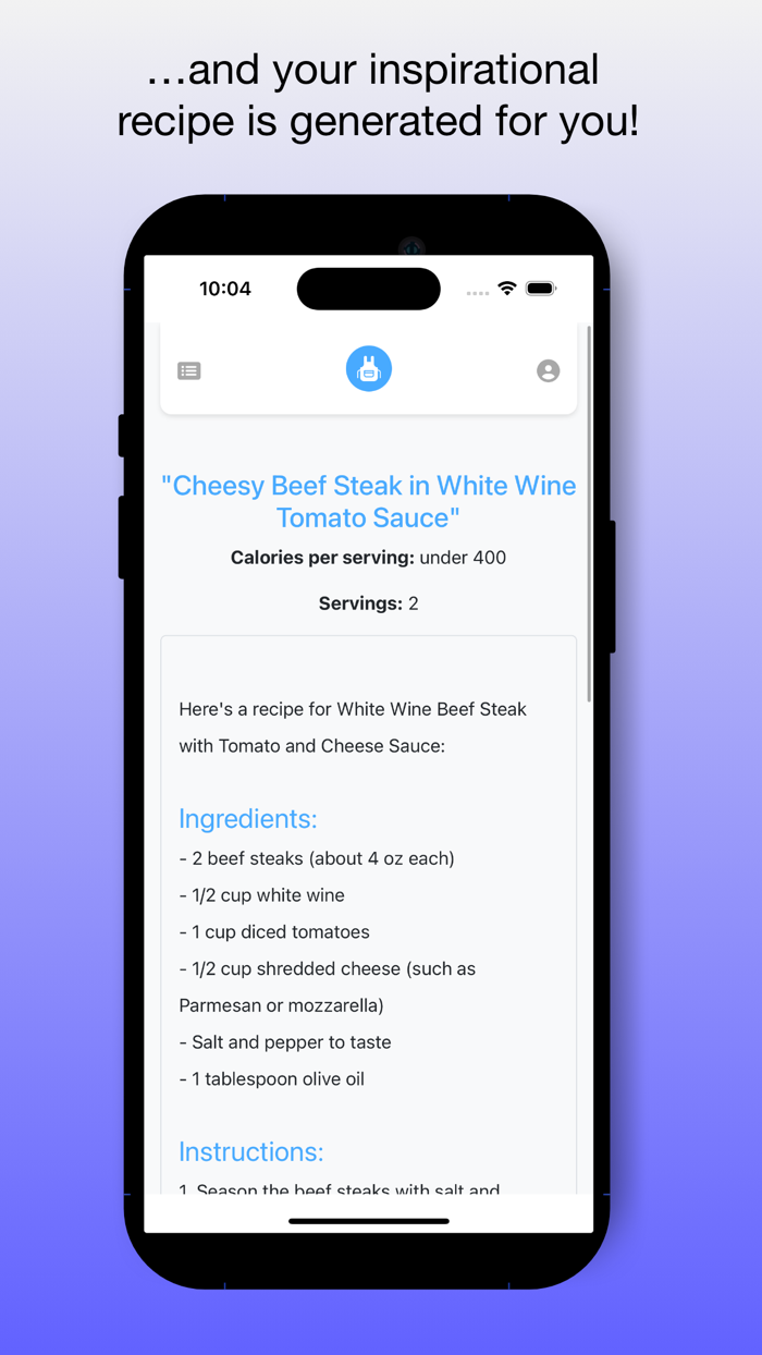 AI Recipe Ideas Wizard