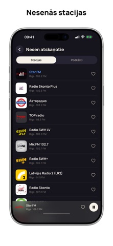 Radio Latvijā - Live FM & AM iPhone screenshot