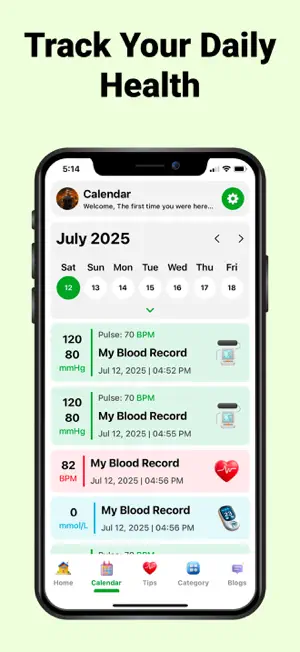 Blood Pressure Monitor:Tracker screenshot 2