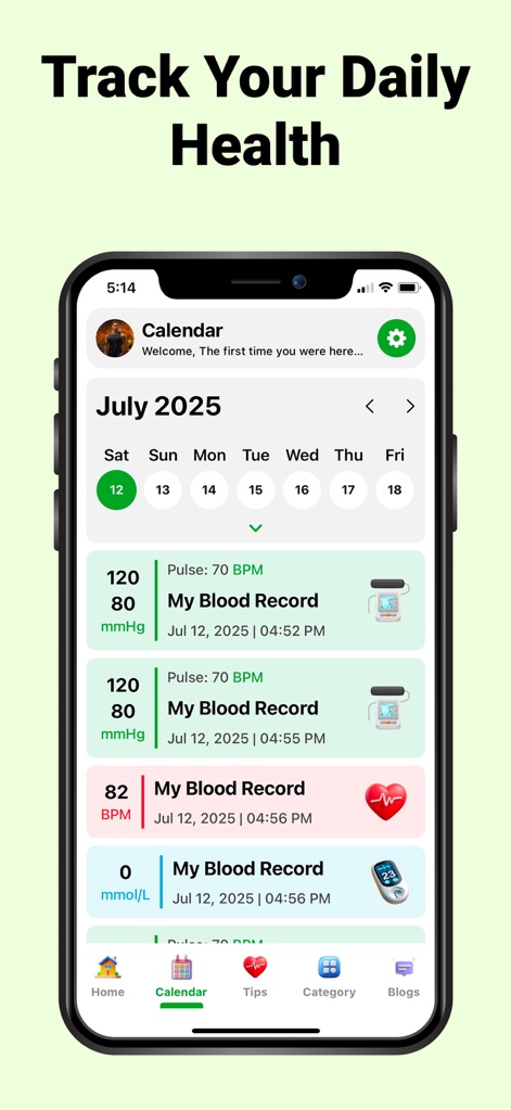Blood Pressure Monitor:Tracker - Health & Fitness App | MWM