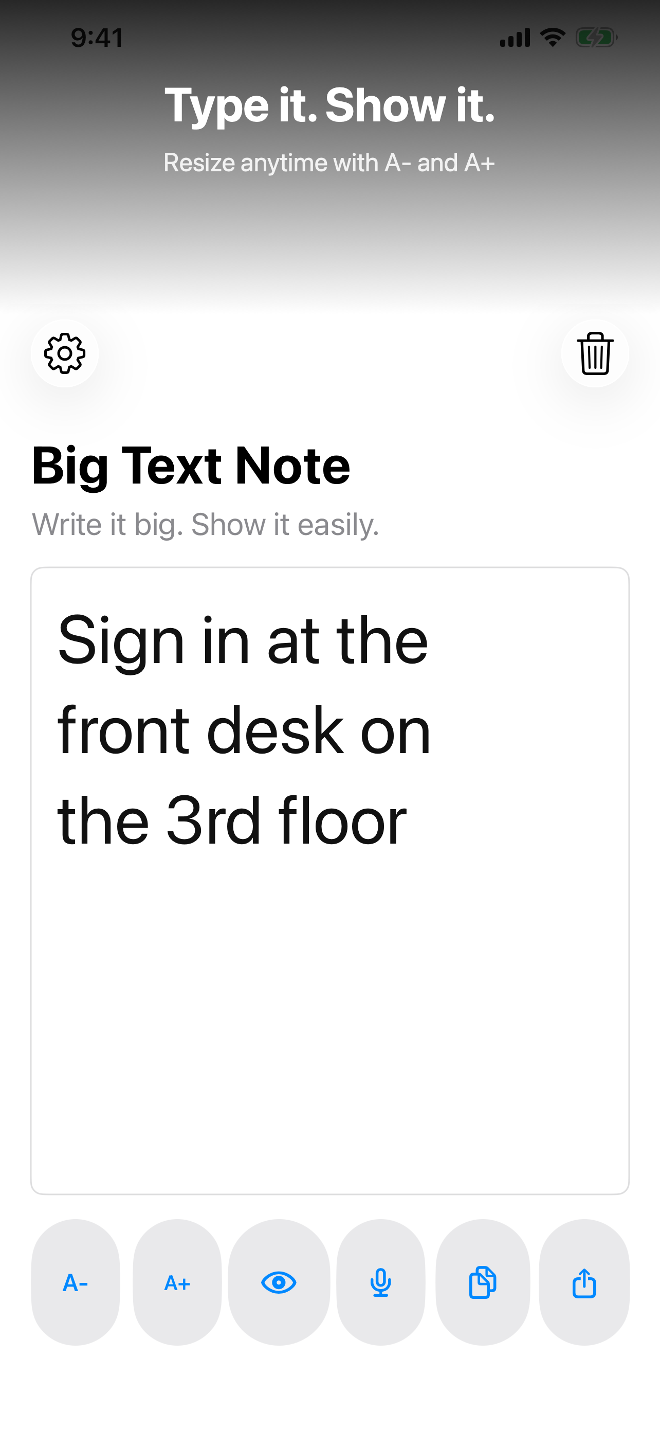 Big Text Note screenshot 7