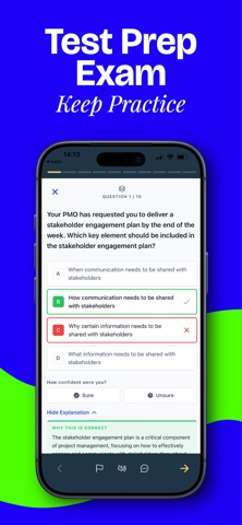 PMP Exam Practice Test 2026 iPhone screenshot