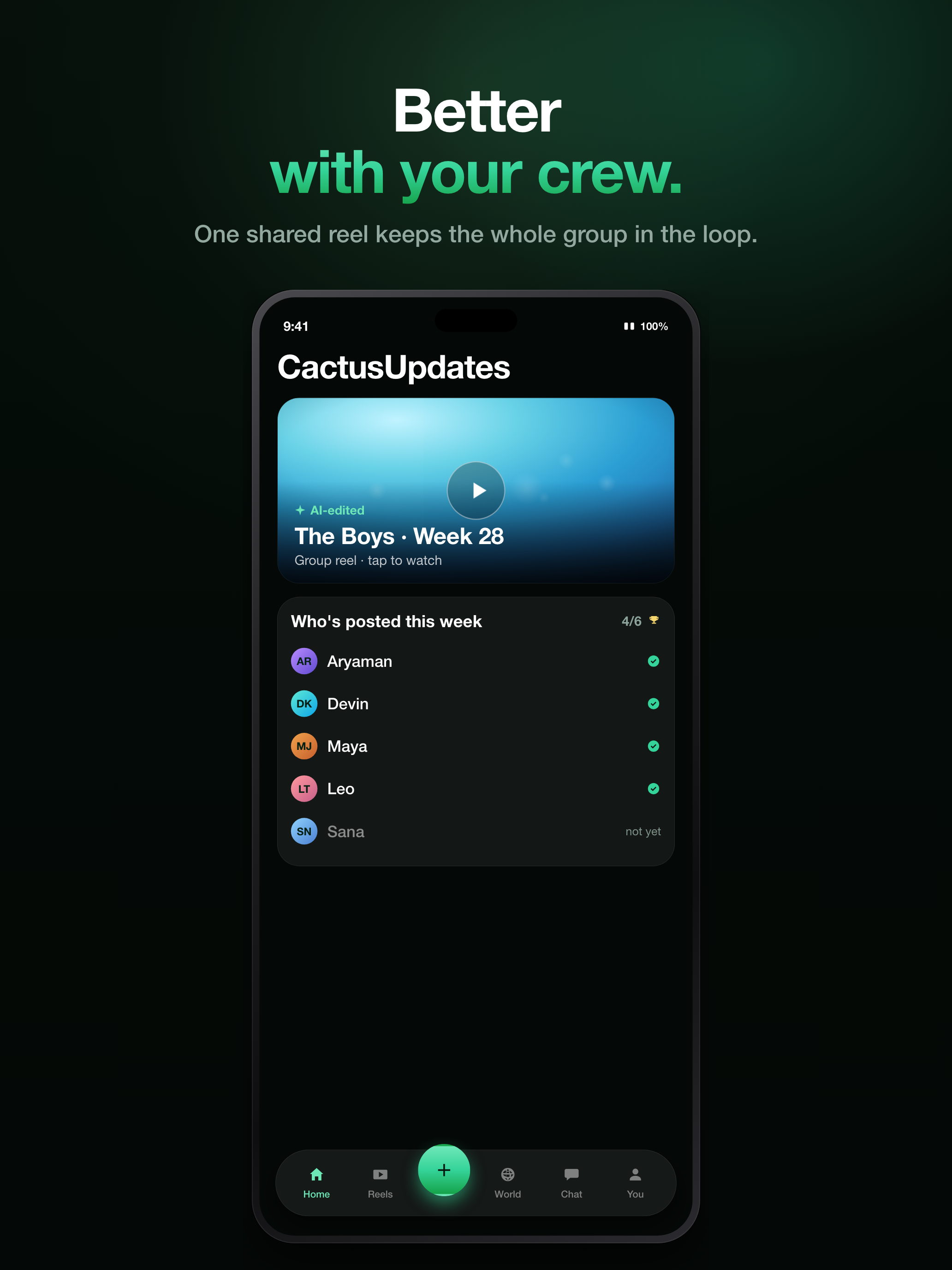Cactus: Group Video Reels screenshot 13