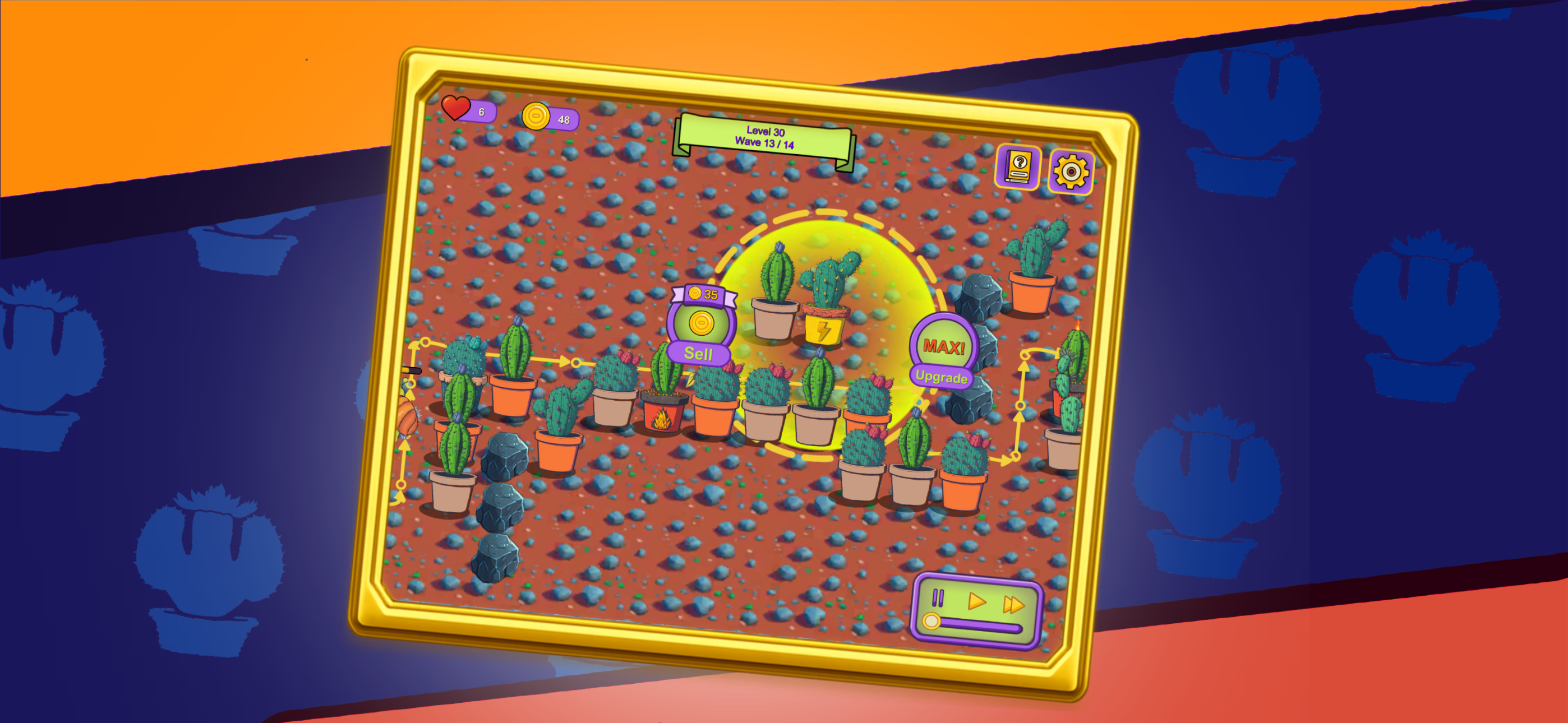Cactus Defense: Bug Invasion