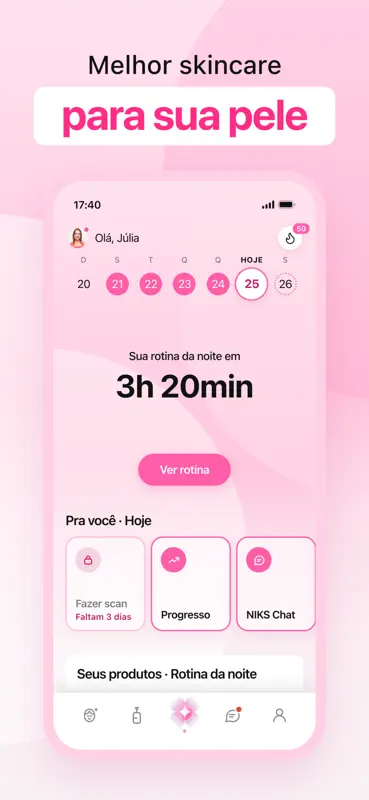 NIKS: App de Skincare screenshot 1 of 6
