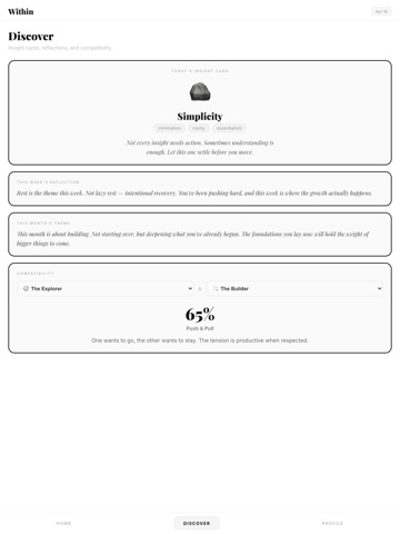 Within - Know Yourself iPad screenshot