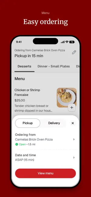 Carmela's Brick Oven Pizza screenshot 3
