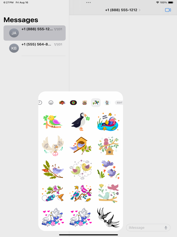 Birds Life Stickers Pack