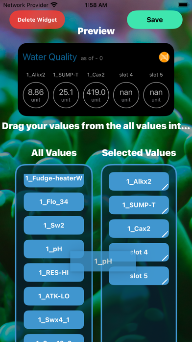 Reef Widgets Screenshot