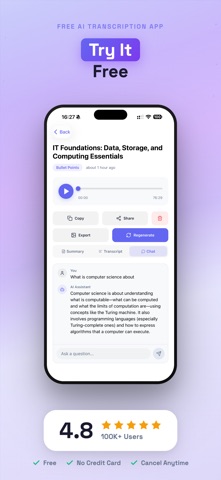 SpeakNotes: Transcribe & Notes Screenshot 10 of 10
