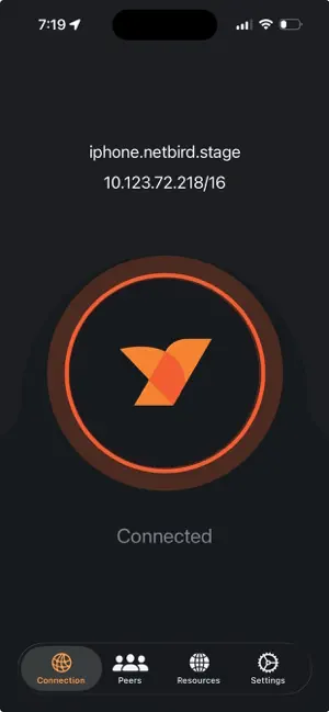 NetBird P2P VPN screenshot 1