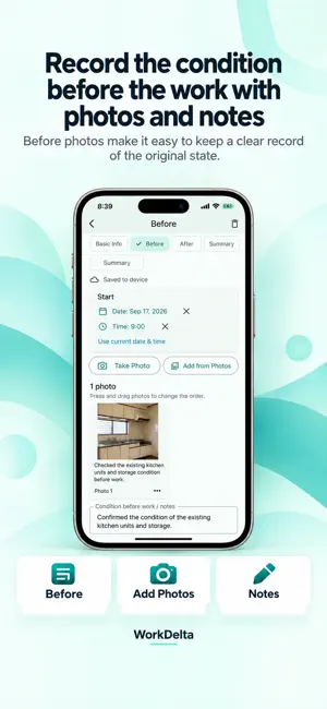 WorkDelta - Photo Work Reports screenshot 3