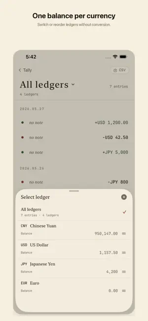Tally: Simple Ledger screenshot 2