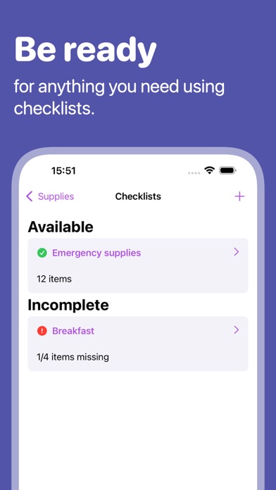 Supplies - home inventory app Screenshot