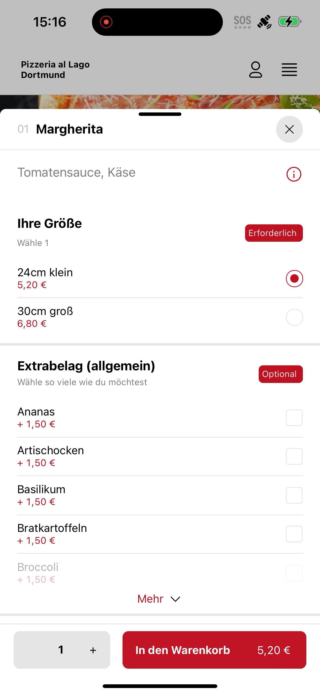 Pizzeria al Lago Dortmund screenshot 5