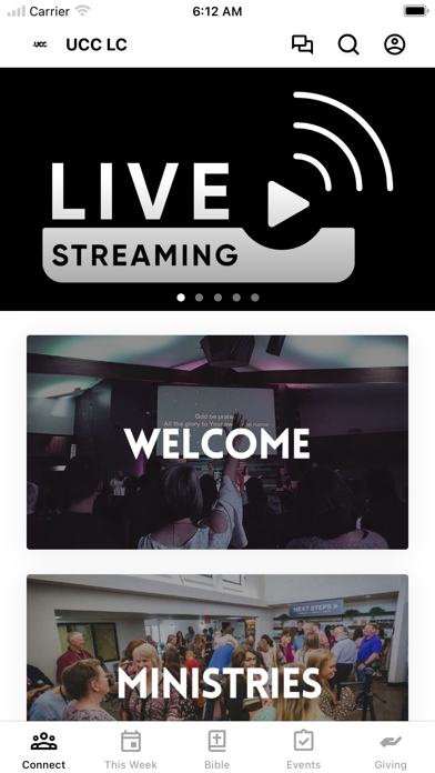 University Community Church Screenshot