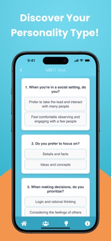MyMBTI - Personality Test iPhone screenshot