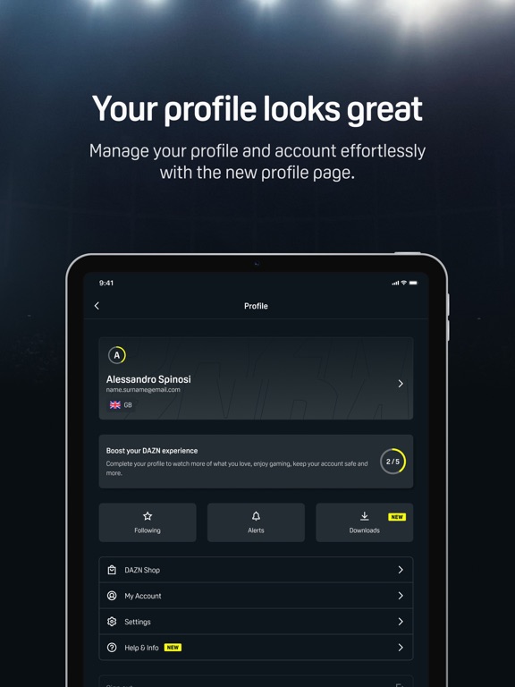 Screenshot #4 for DAZN: Stream Live Sports