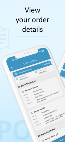 PO: Purchase Order Generator iPhone screenshot