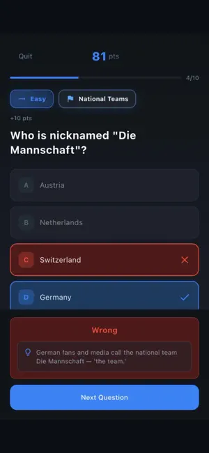 Football Trivia Master screenshot 4