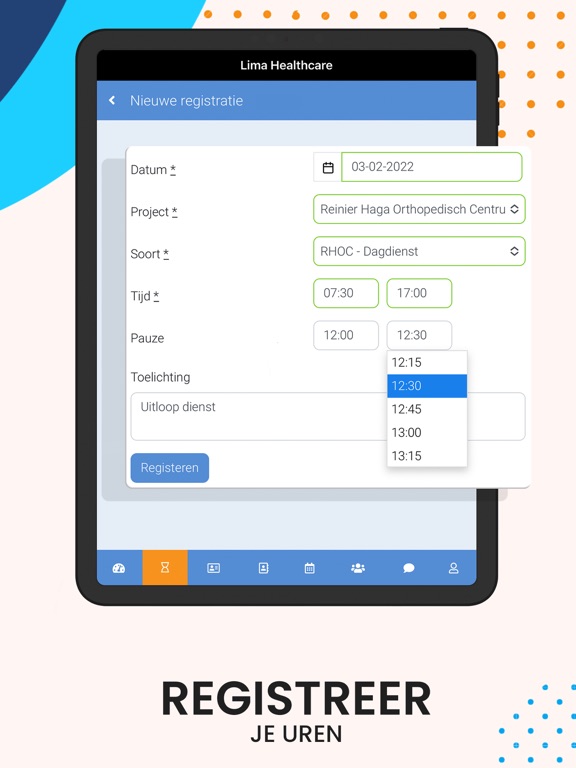 Lima Healthcare iPad screenshot
