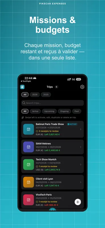 Pikscan: Note de frais screenshot 1 of 9
