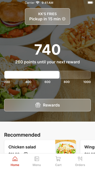 KK’s Fries iPhone screenshot 1 - Food & Drink app