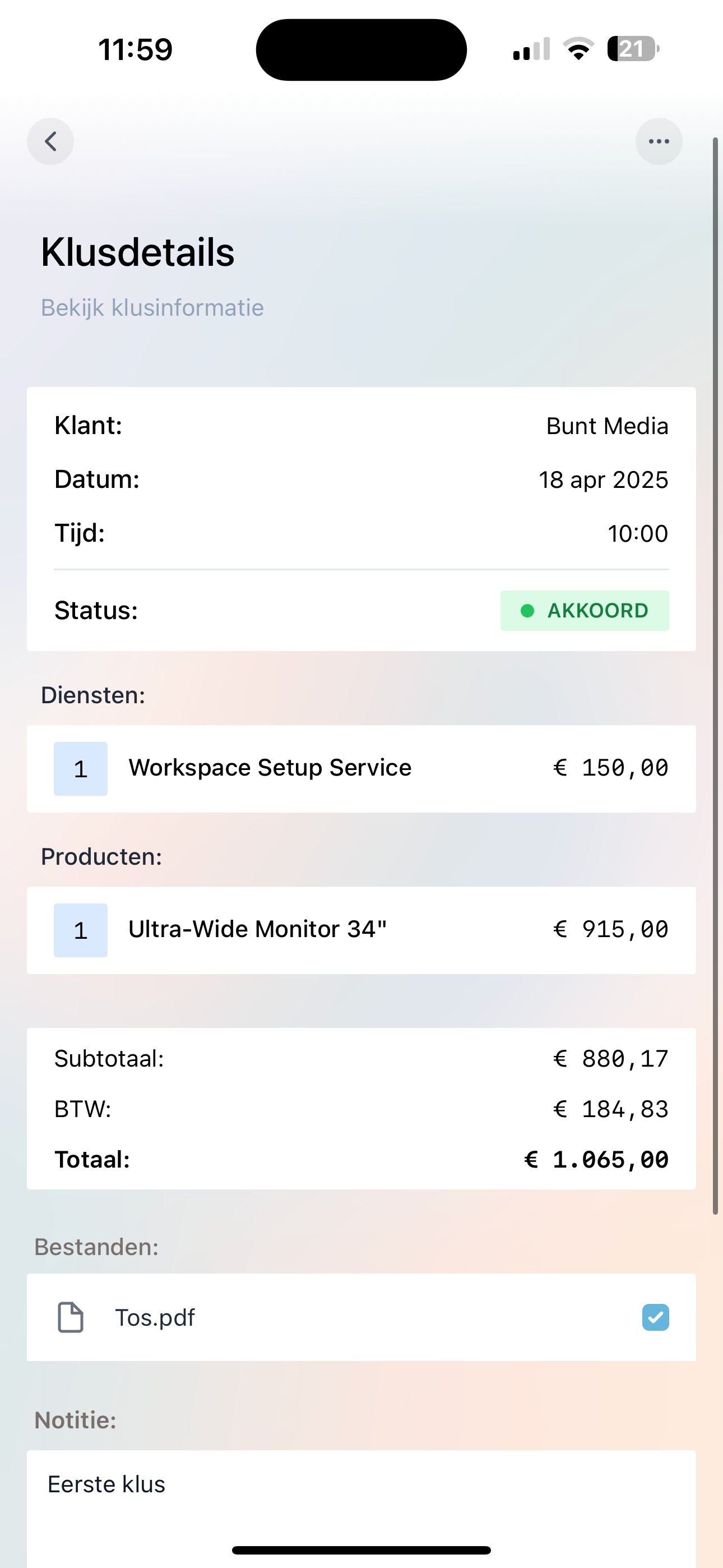 Factuurtje screenshot 6