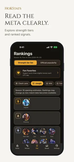 HoKStats: Tier List & Builds screenshot 3