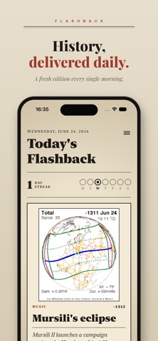 FlashBack: Today in History iPhone screenshot