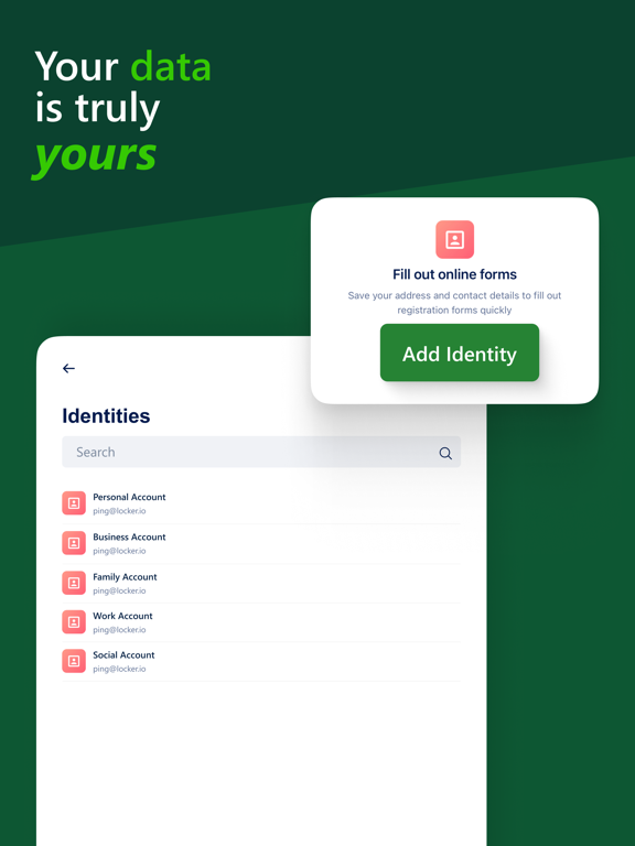 Locker Password Manager iPad screenshot 5 - Productivity app