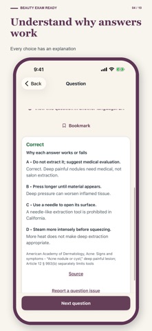 CA Esthetician State Board screenshot 4