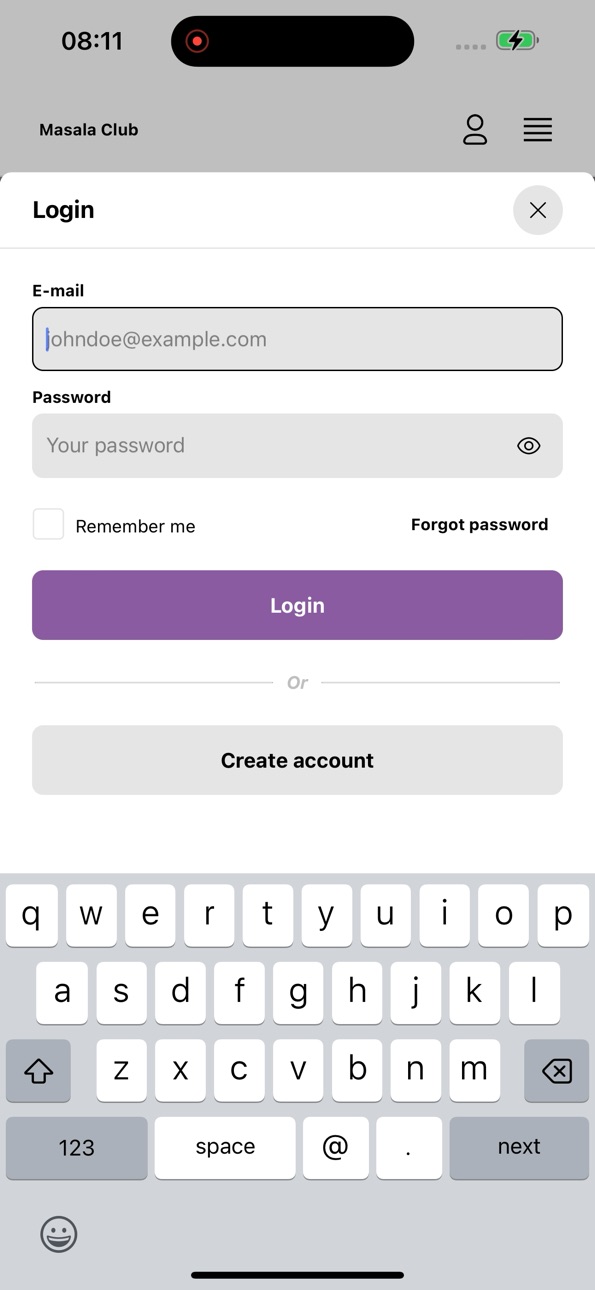 iPhone screenshot