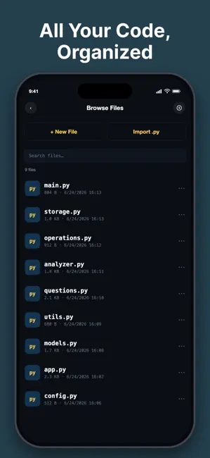 Python ⁺ Code Compiler IDE App iPhone screenshot 3