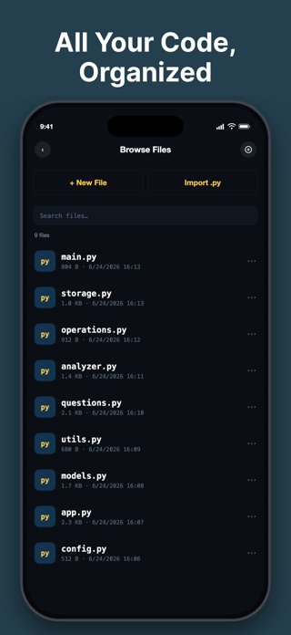 Python ⁺ Code Compiler IDE App Screenshot 3 of 7