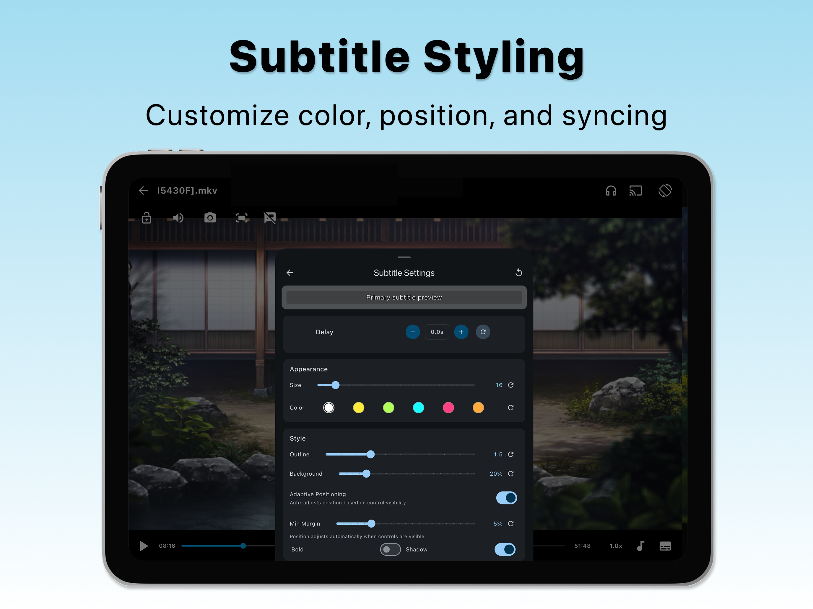 SubX Player: AI Dual Subtitles