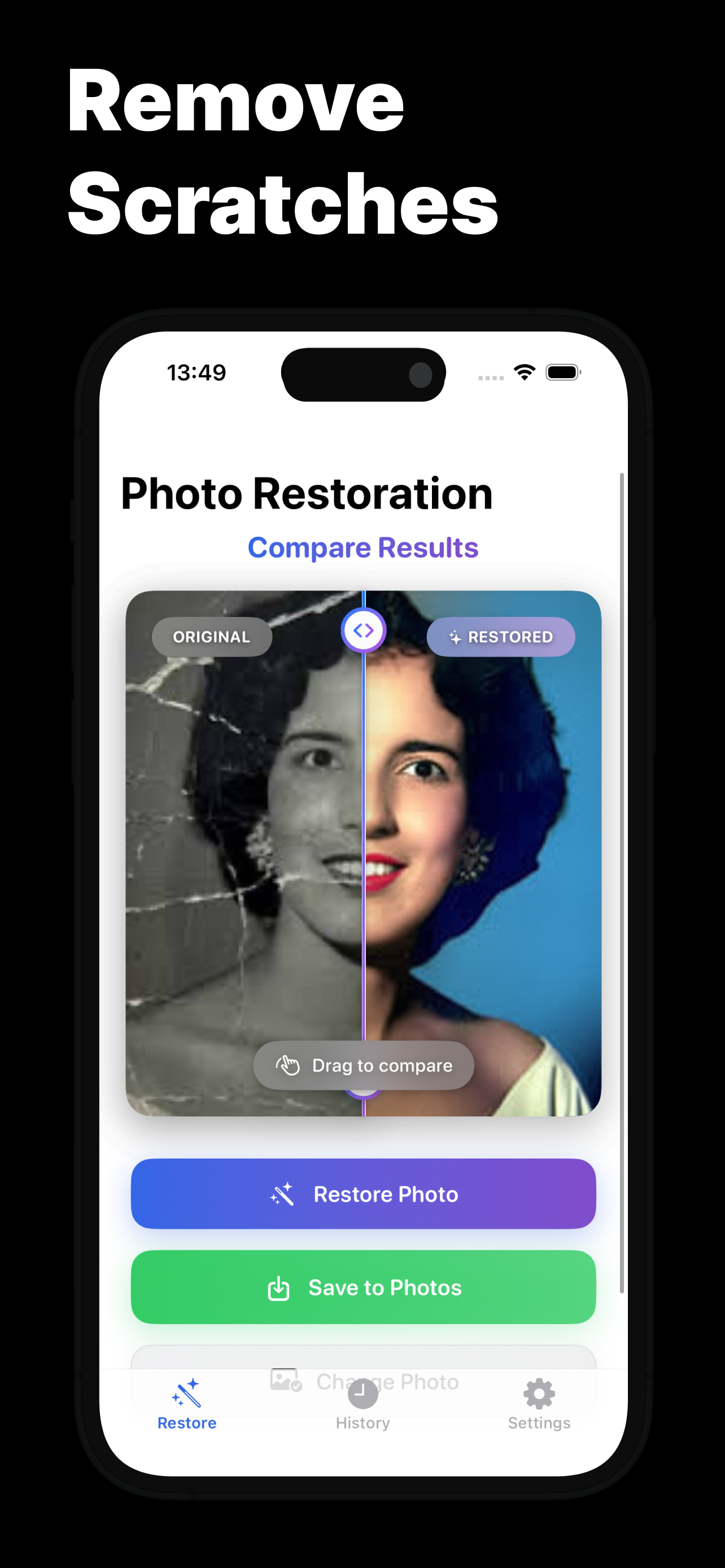 Restore Old Photos - Pixory AI screenshot 3