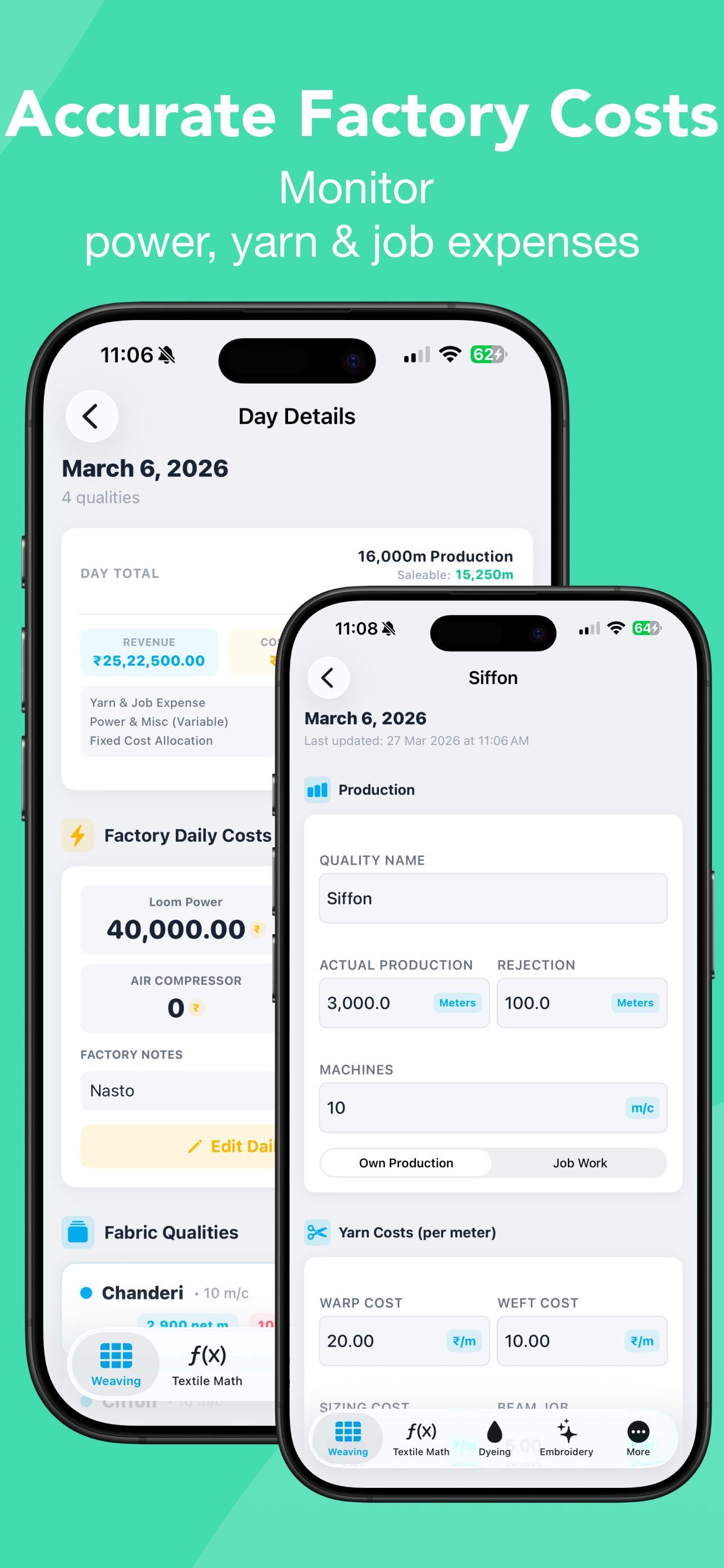 Textile Calculator Pro: Fabric