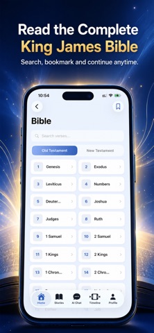 Bible AI Stories & Prayer iPhone screenshot