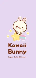 Kawaii Bunny Stickers (Global) screenshot #1 for iPhone