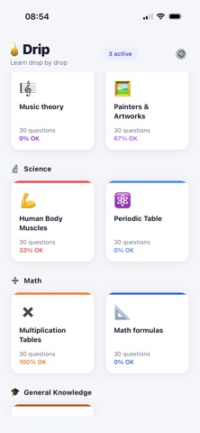 Drip — Quiz & memorization Screenshot 1 of 6