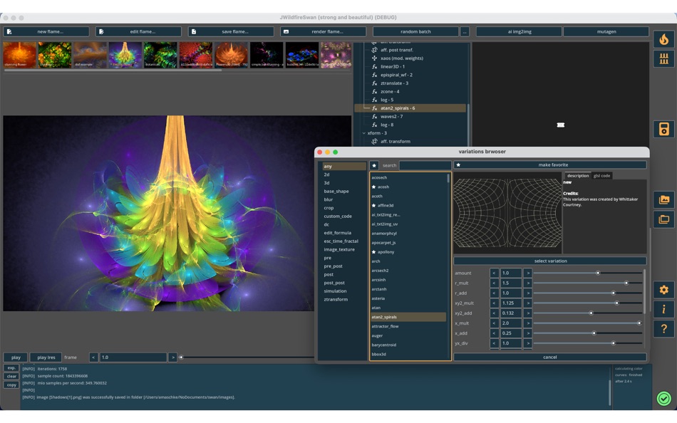 #5. JWildfireSwan (macOS) Podle: Andreas Maschke