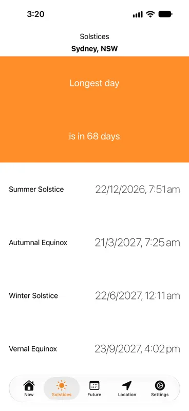 Sunrise Sunset Times screenshot 6 of 10