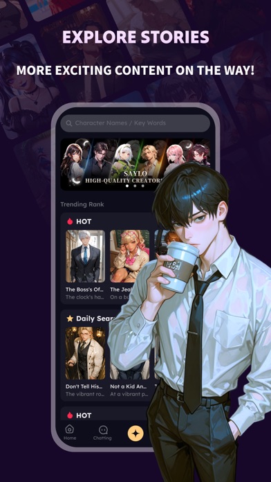 Saylo: AI Character Story Chat Screenshot