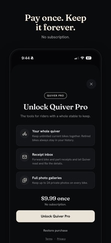 Quiver: Bike Garage & Specs iPhone screenshot 9