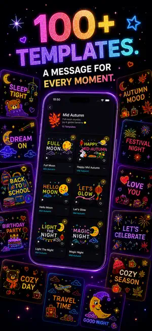 LED Banner Maker: Neon Scroll screenshot 2