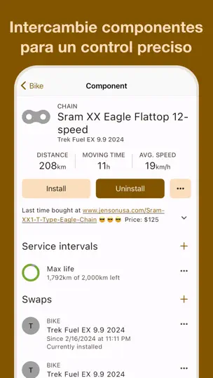 Captura de pantalla de ProBikeGarage: Garaje De Bicis en iPhone 4